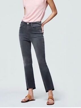 Frame Denim  Le High Straight Raw Stagger Jeans in Noise Size 29